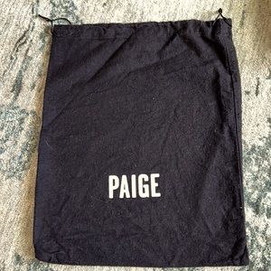 PAIGE dust bag black color with drawstring SHIP FAST MAKE OFFER
